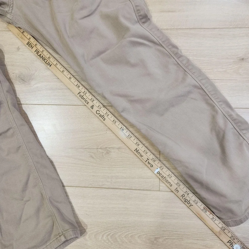 DU/ER N2X Relaxed Taper Pants Mens 38x30 Beige Chino Canvas Casual MFNR1002